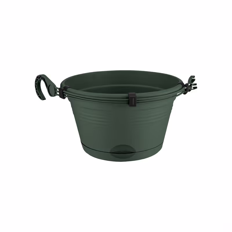 green basics hanging basket 28cm living black