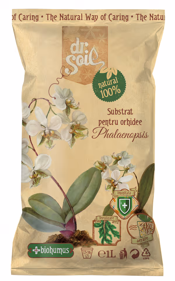 Substrat Dr.Soil pentru orhidee Phalaenopsis