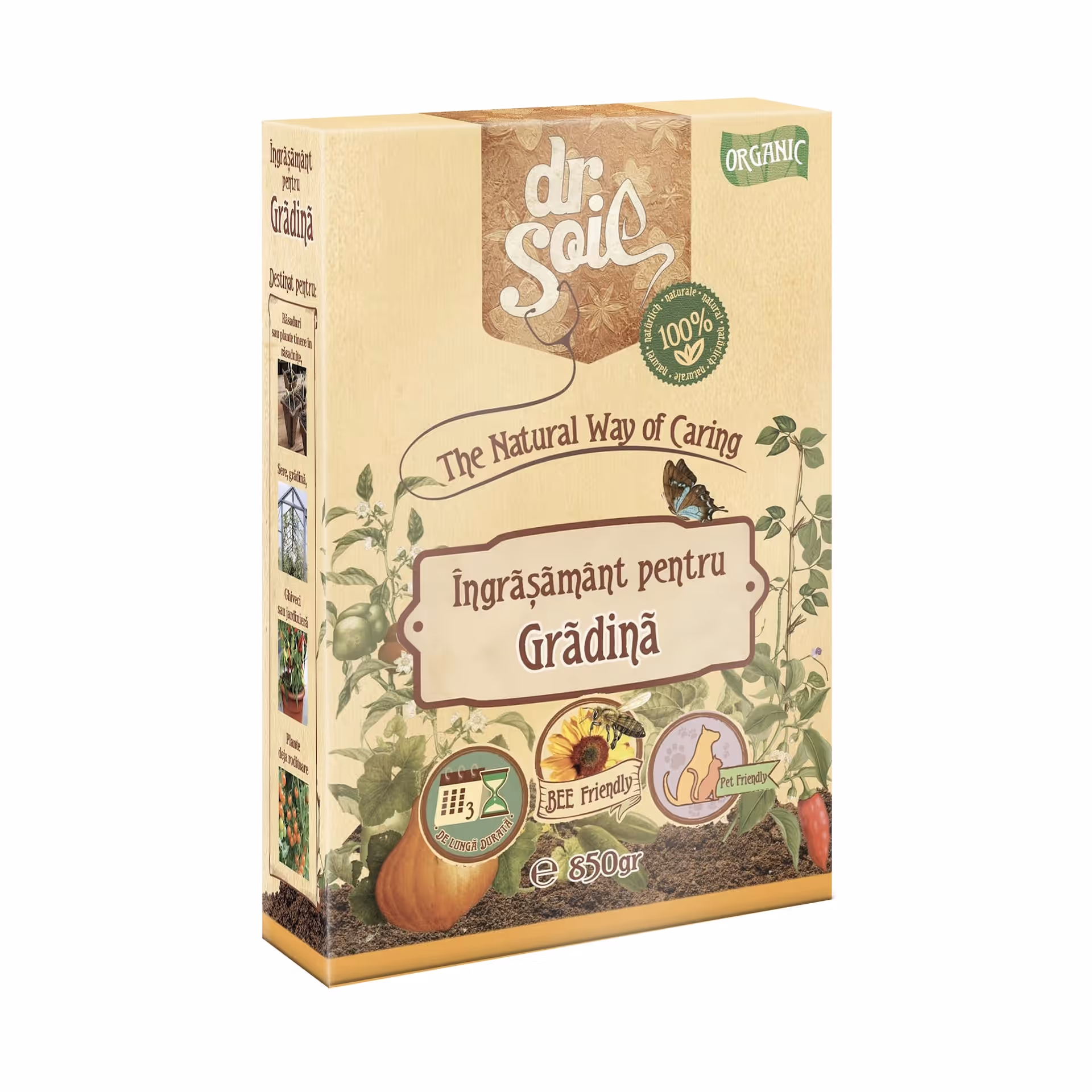 Ingrasamant granulat organic Dr.Soil pentru gradina