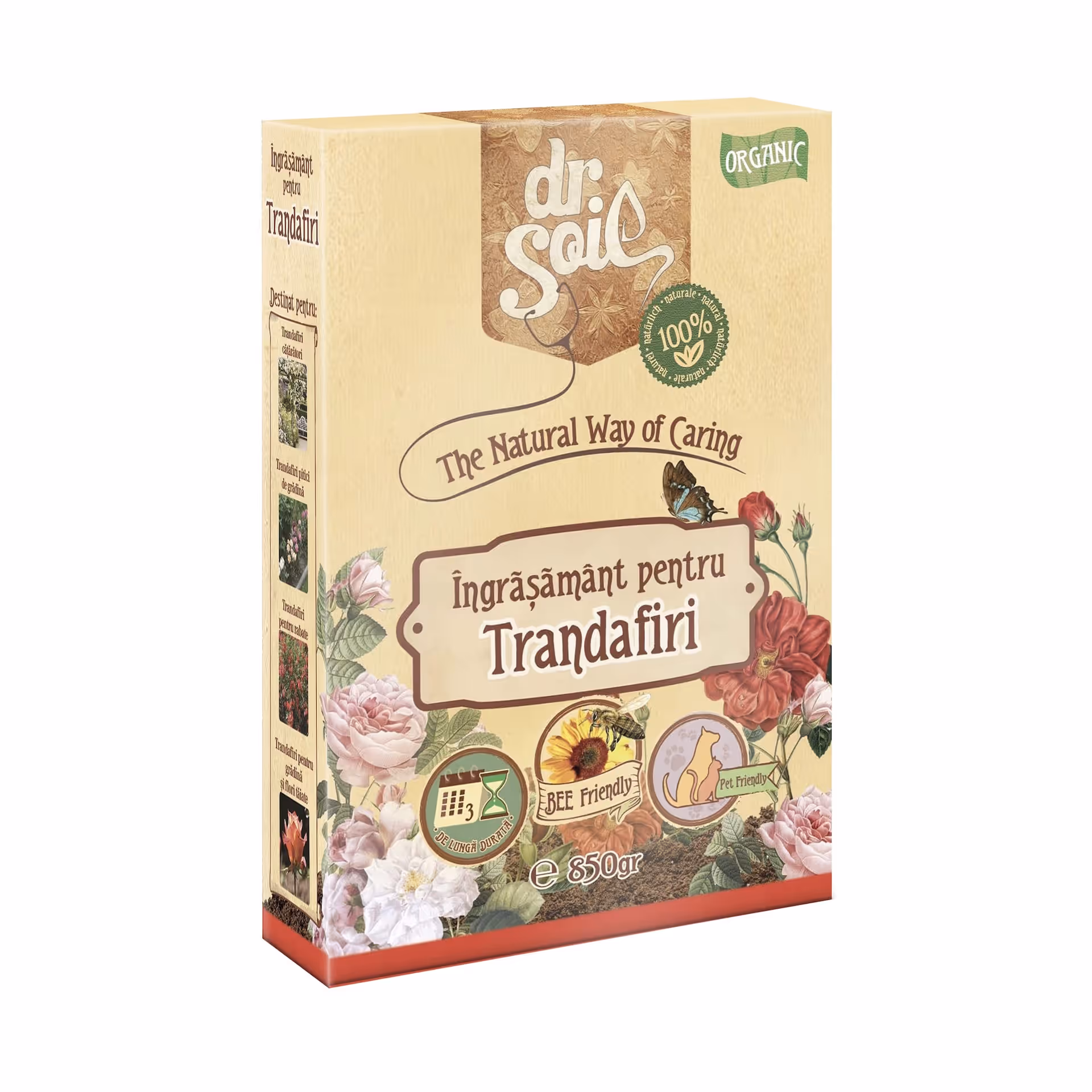 Ingrasamant granulat organic Dr.Soil pentru trandafiri