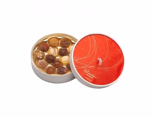 ROUND RED BOX - CUTIE CU 15 TRUFE DE CIOCOLATA VALENTINO