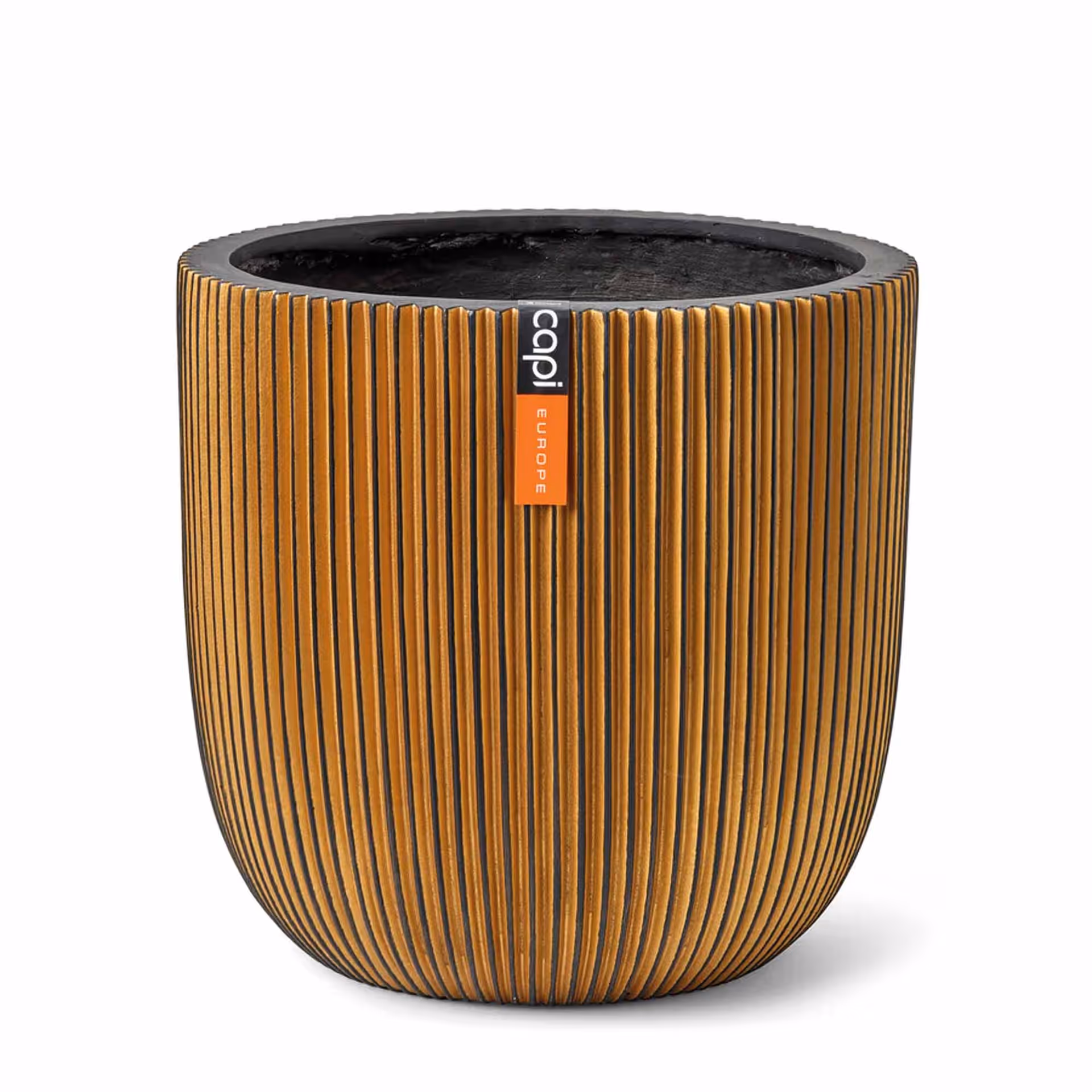 Ghiveci premium cu baza rotunjita Groove 24X21 CM